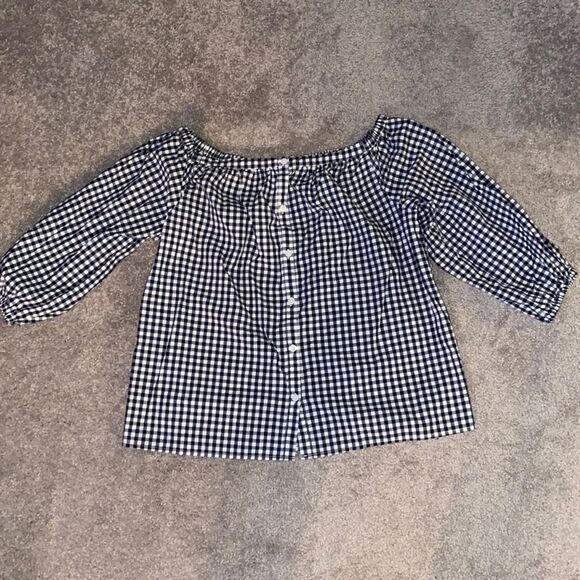 Merona Off the Shoulder Gingham Top! - Picture 10 of 13